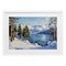 Stupell Industries Winter Mountain Lake Framed Print Under Glass, design by Petal Prints Design